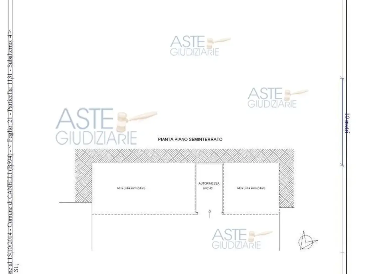 Garage in Strada Gherzi, 28/30, 14053 Canelli At, Italia 28, Canelli, {3} - Planimetria 1
