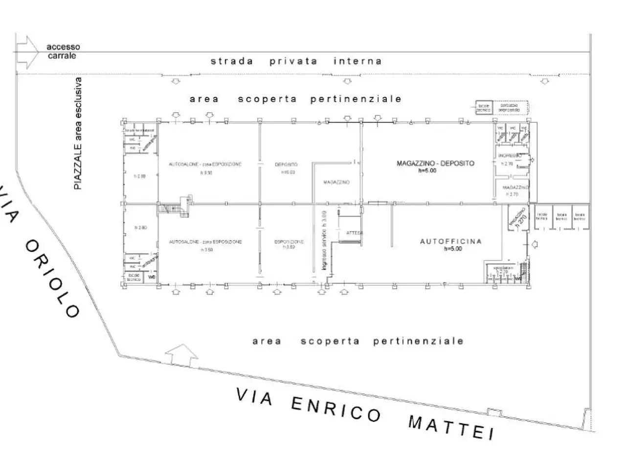 Capannone in Via Enrico Mattei 2, Madignano, {3} - Planimetria 1