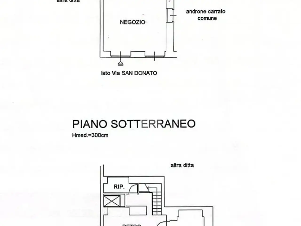 Negozio in Via S. Donato, Torino, {3} - Planimetria 1
