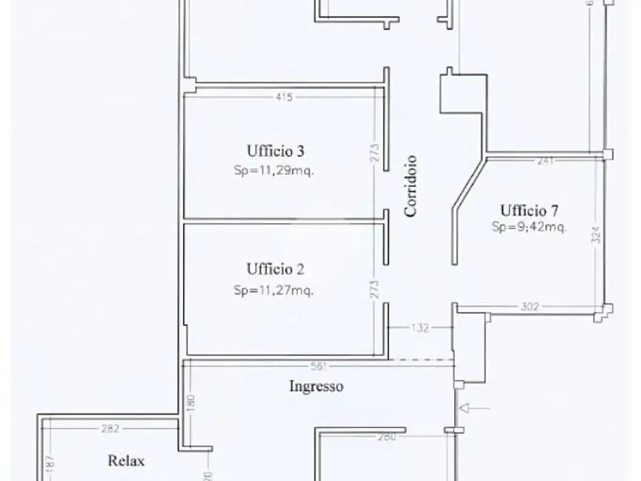Ufficio in Via Giuseppe Mazzini, Sassuolo, {3} - Planimetria 1