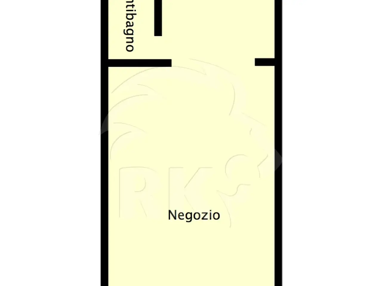 Negozio in Via d'Azeglio 51, Bologna, {3} - Planimetria 1