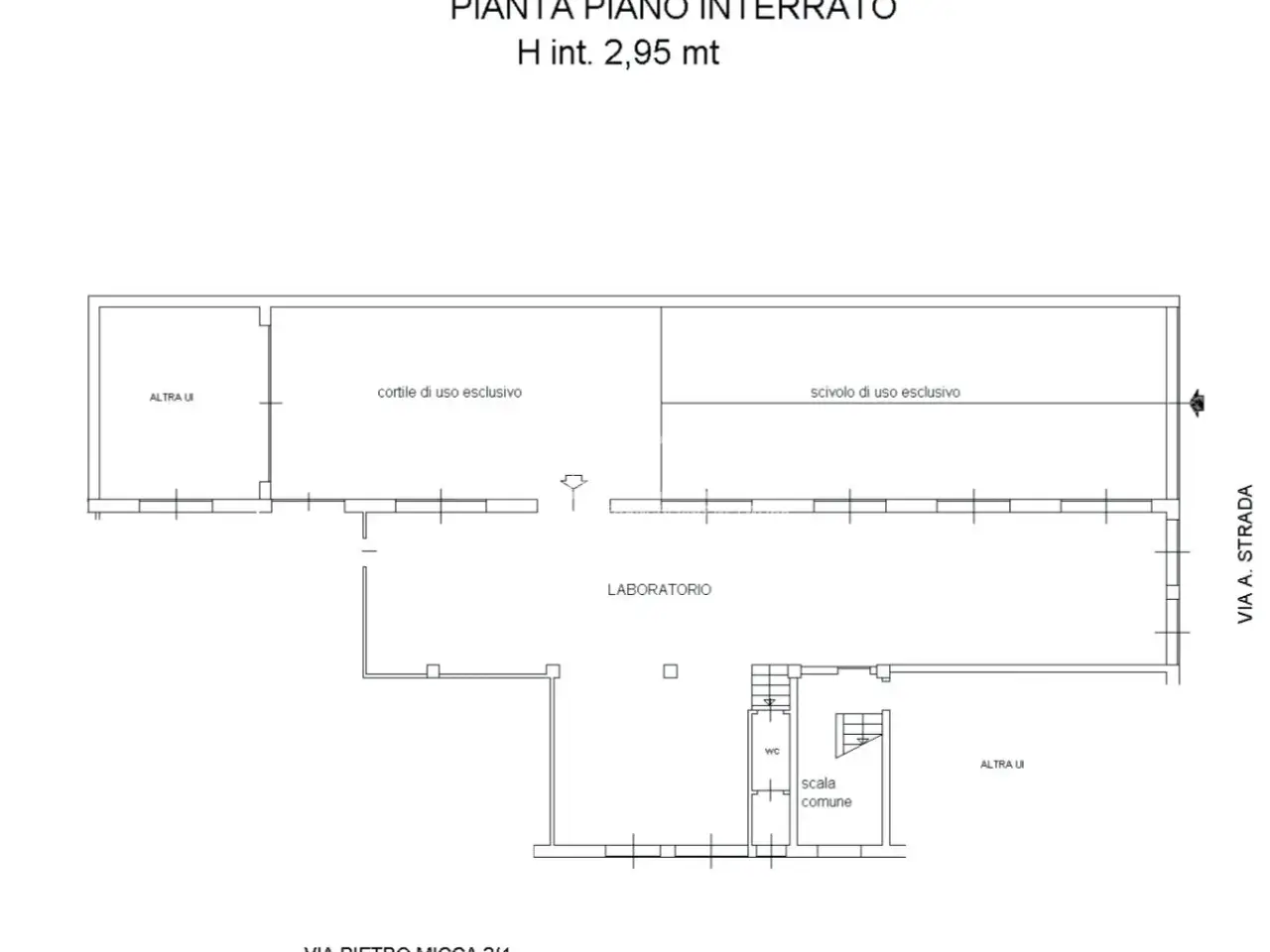Magazzino in Via Pietro Micca 2, Bresso, {3} - Planimetria 1