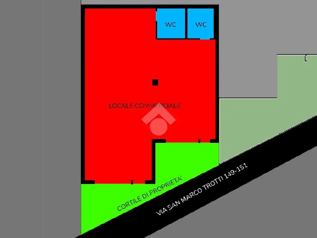 Negozio in Via S. Marco 151, Santa Maria A Vico, {3} - Planimetria 1
