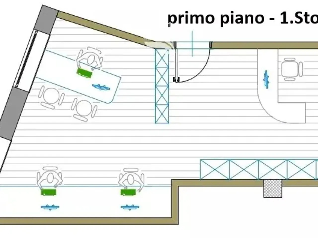 Ufficio in Via Maso della Pieve, Bolzano, {3} - Planimetria 1