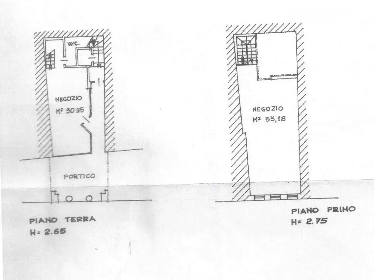 Negozio in Piazza Giorgione, Castelfranco Veneto, {3} - Planimetria 1