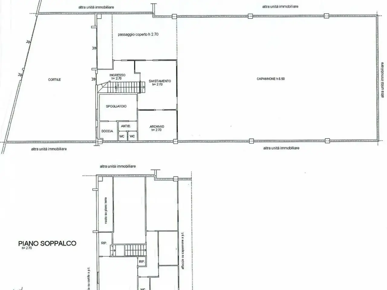 Capannone in Via Tonale, Marnate, {3} - Planimetria 1