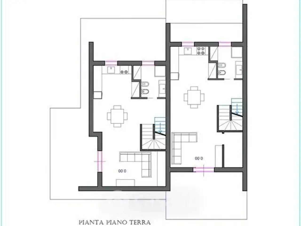 Villa trifamiliare in vendita, Via Capo Rama Snc, Terrasini - Planimetria 1