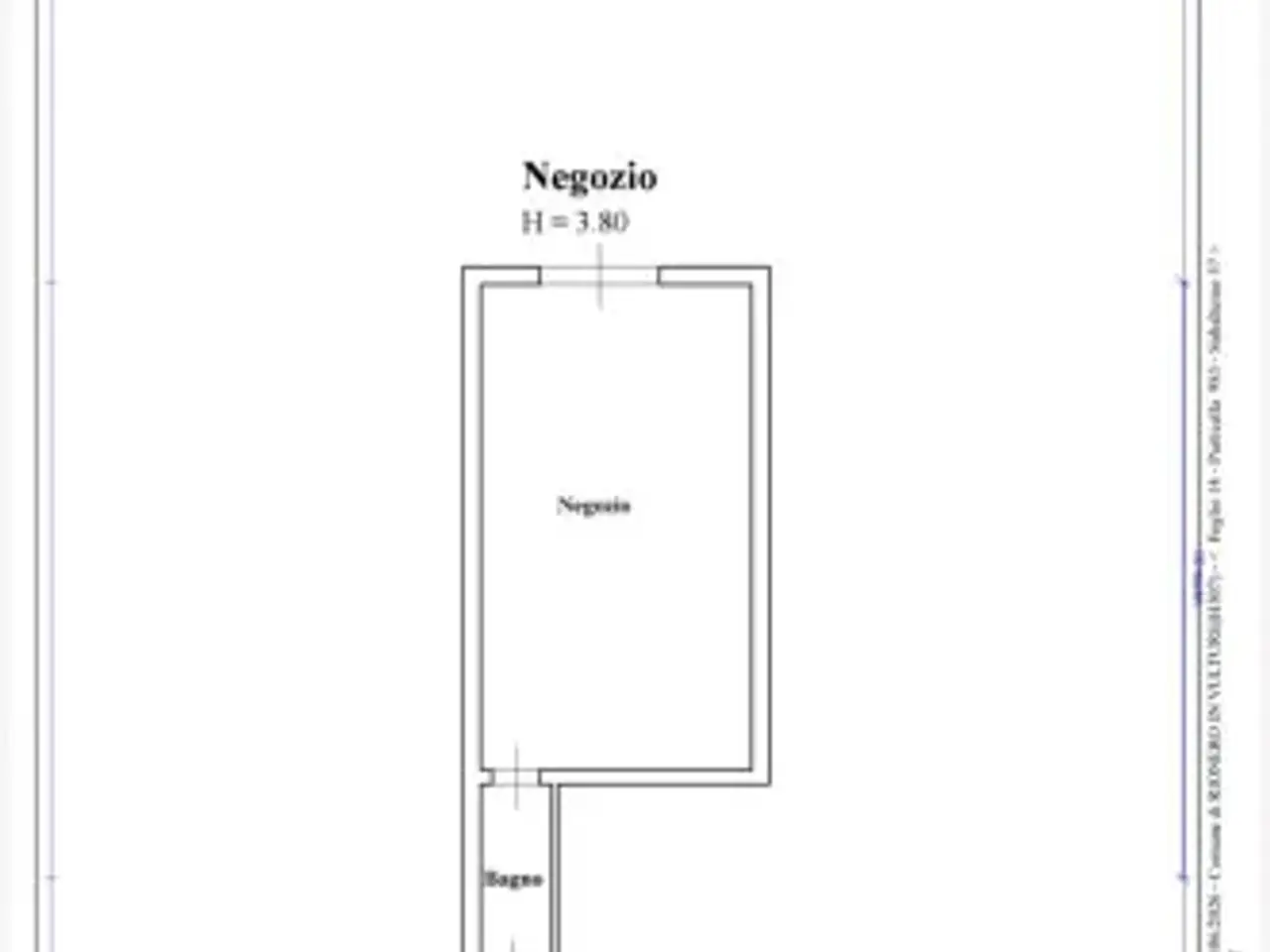 Negozio in Via Michele Rigillo 15, Rionero In Vulture, {3} - Planimetria 1