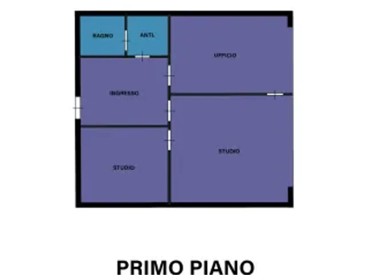 Ufficio in Via del Cavone, Forli', {3} - Planimetria 1