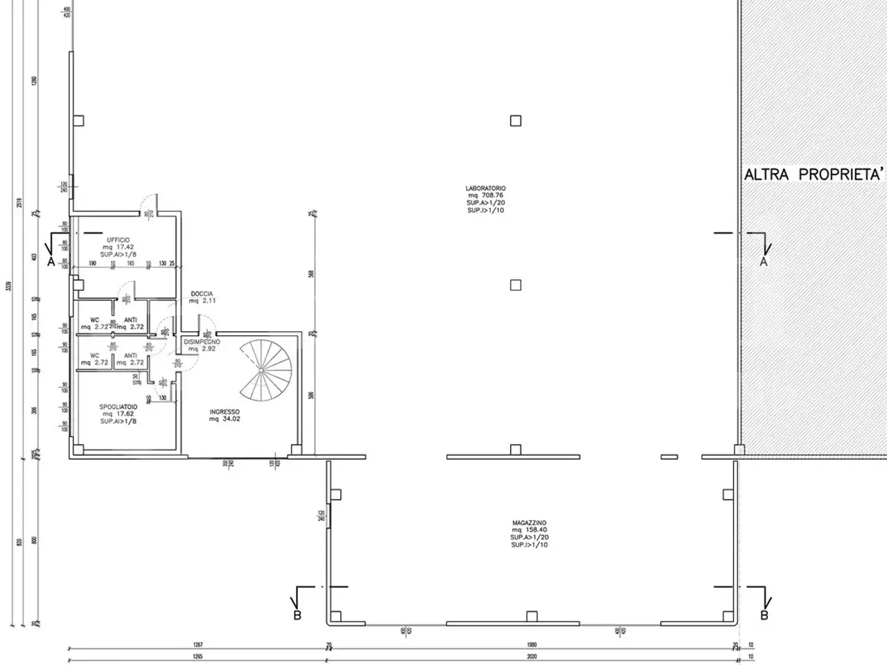 Capannone in , Piove Di Sacco, {3} - Planimetria 1