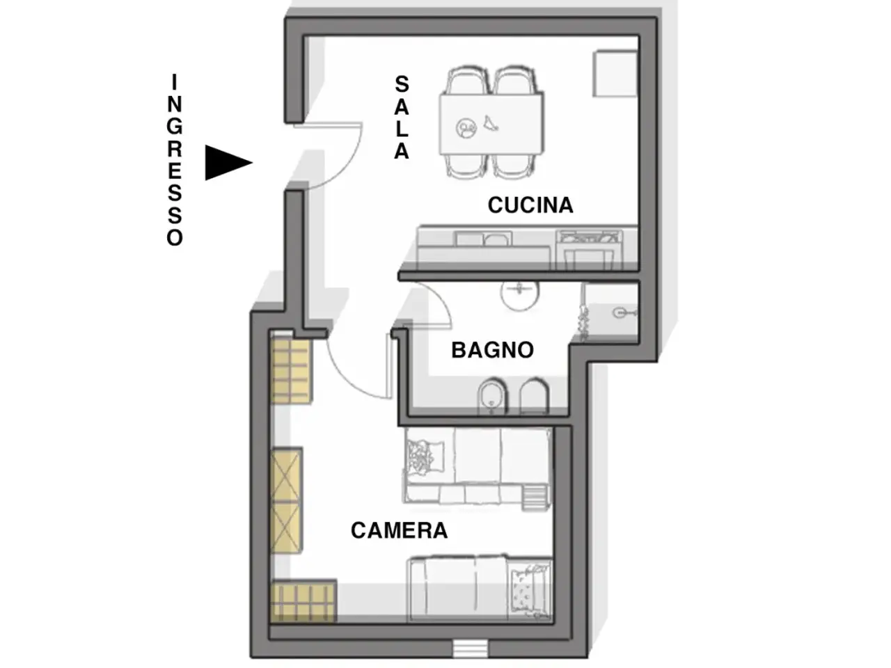 Magazzino in Via dell'Azalea 7, Olbia, {3} - Planimetria 1