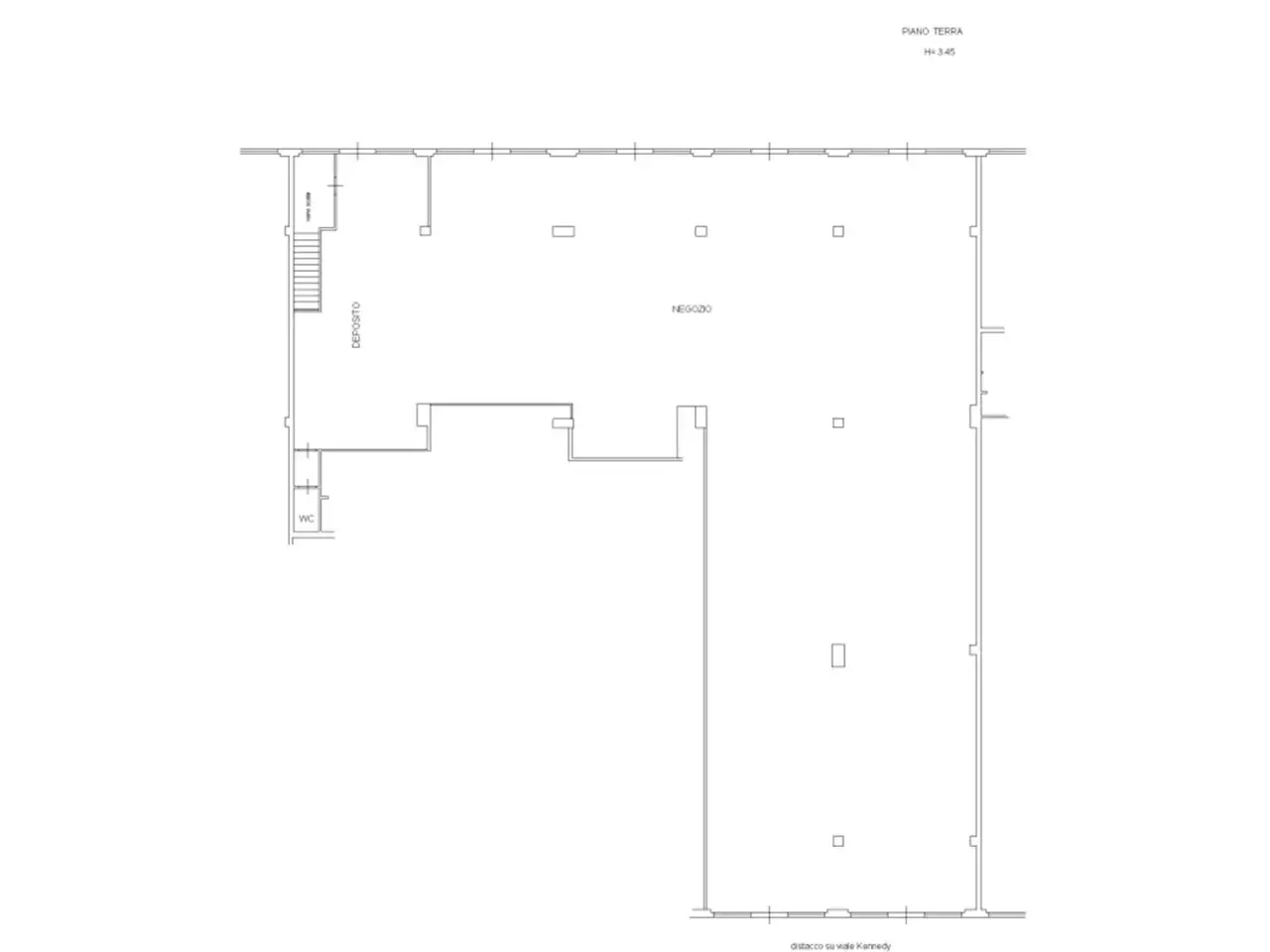 Palazzina commerciale in Viale John Fitzgerald Kennedy, Latina, {3} - Planimetria 1