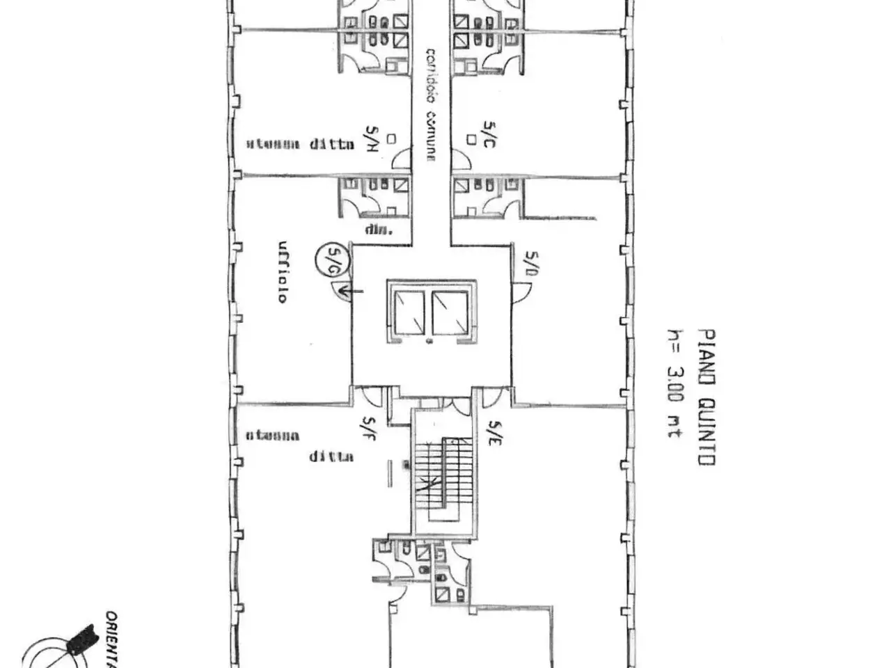 Ufficio in Corso Giulio Cesare 338/26, Torino, {3} - Planimetria 1