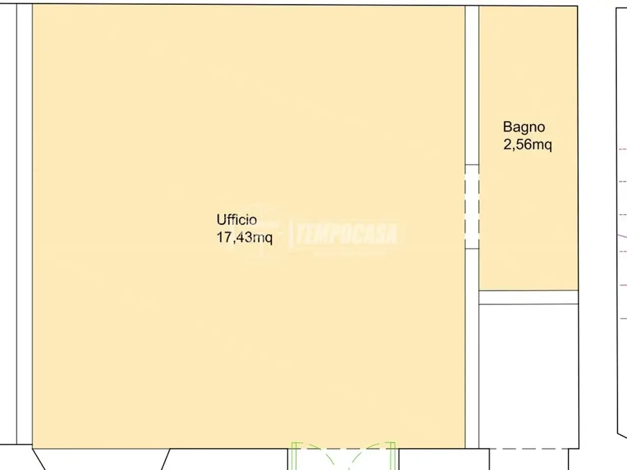 Ufficio in Via Michelangelo Buonarroti 9, Milano, {3} - Planimetria 1