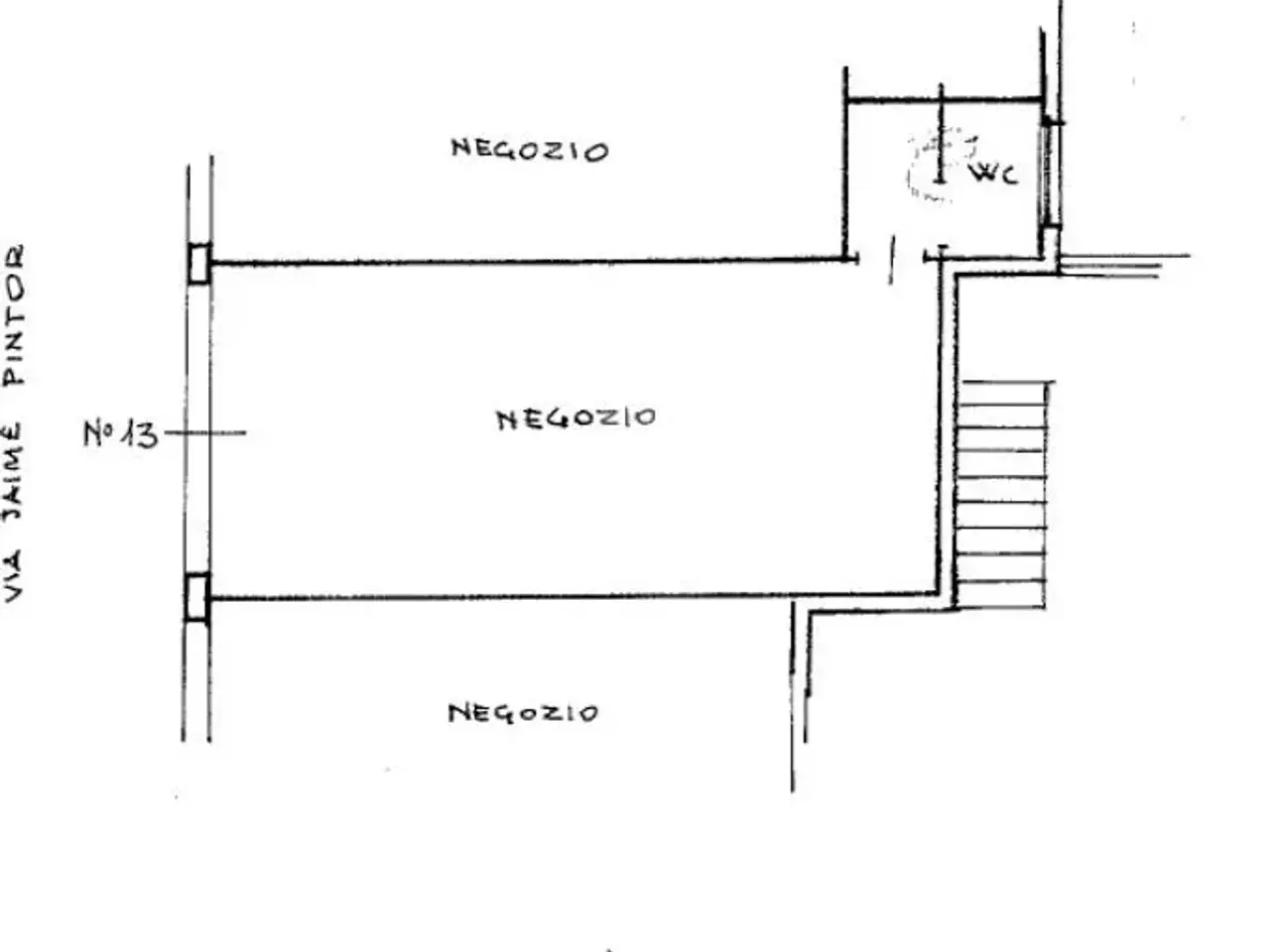 Negozio in Via Jaime Pintor 13, Roma, {3} - Planimetria 1