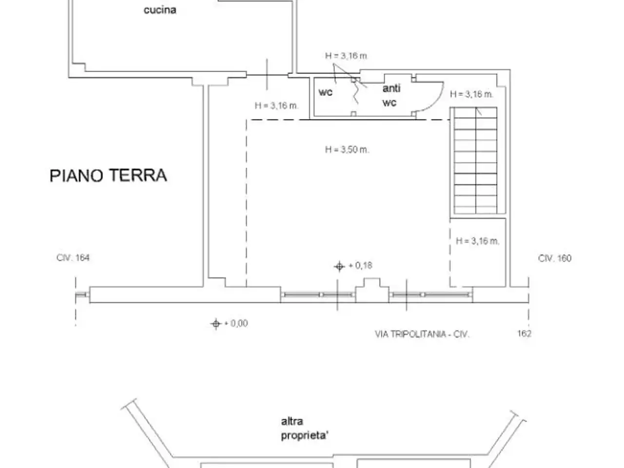 Negozio in Via Via Tripolitania 162, Roma, {3} - Planimetria 1