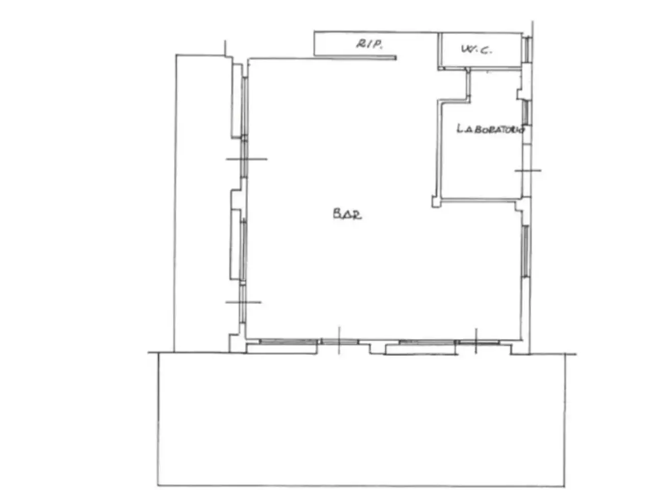 Negozio in Via Barone Ottavio Giacchetti 20, San Felice Circeo, {3} - Planimetria 1