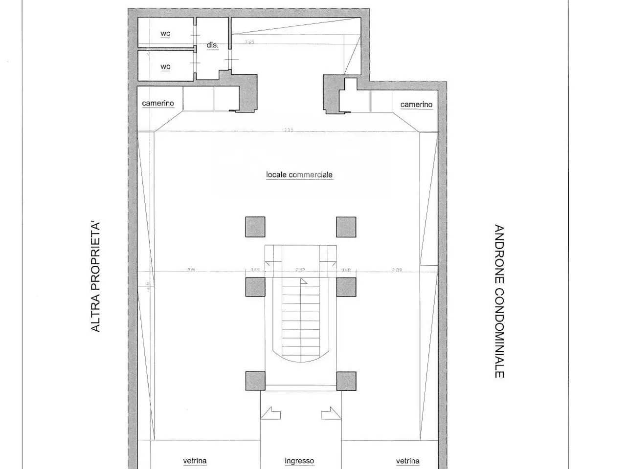 Negozio in Via Principe Amedeo 9 11 9a, Bari, {3} - Planimetria 1
