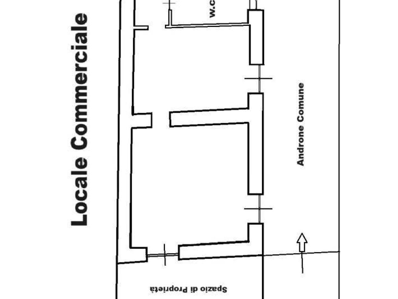 Zweizimmerwohnung in Via Nuova San Marzano 75, Poggiomarino - Grundriss 1