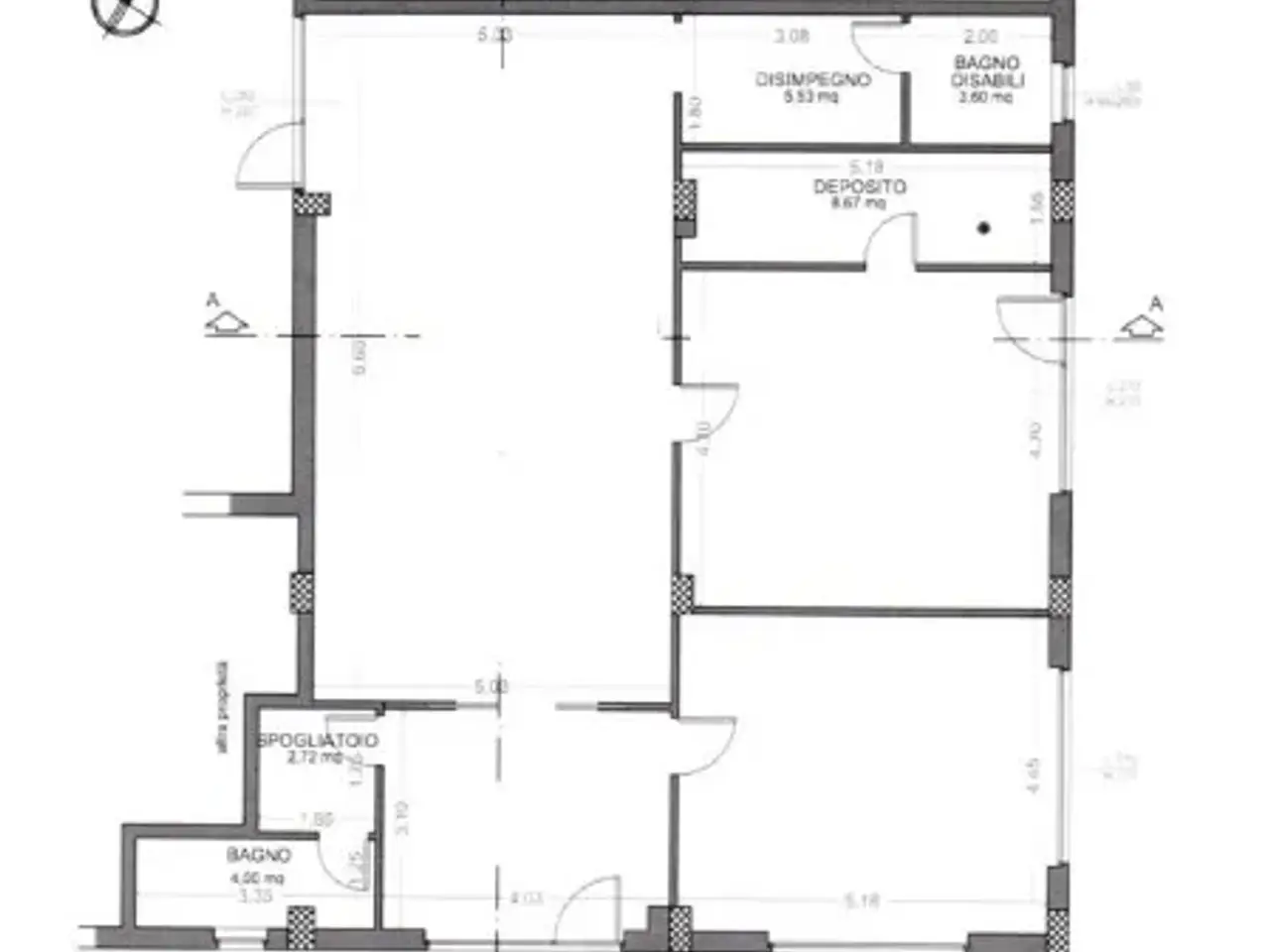 Negozio in Via dell'Olmo, Castellana Grotte, {3} - Planimetria 1