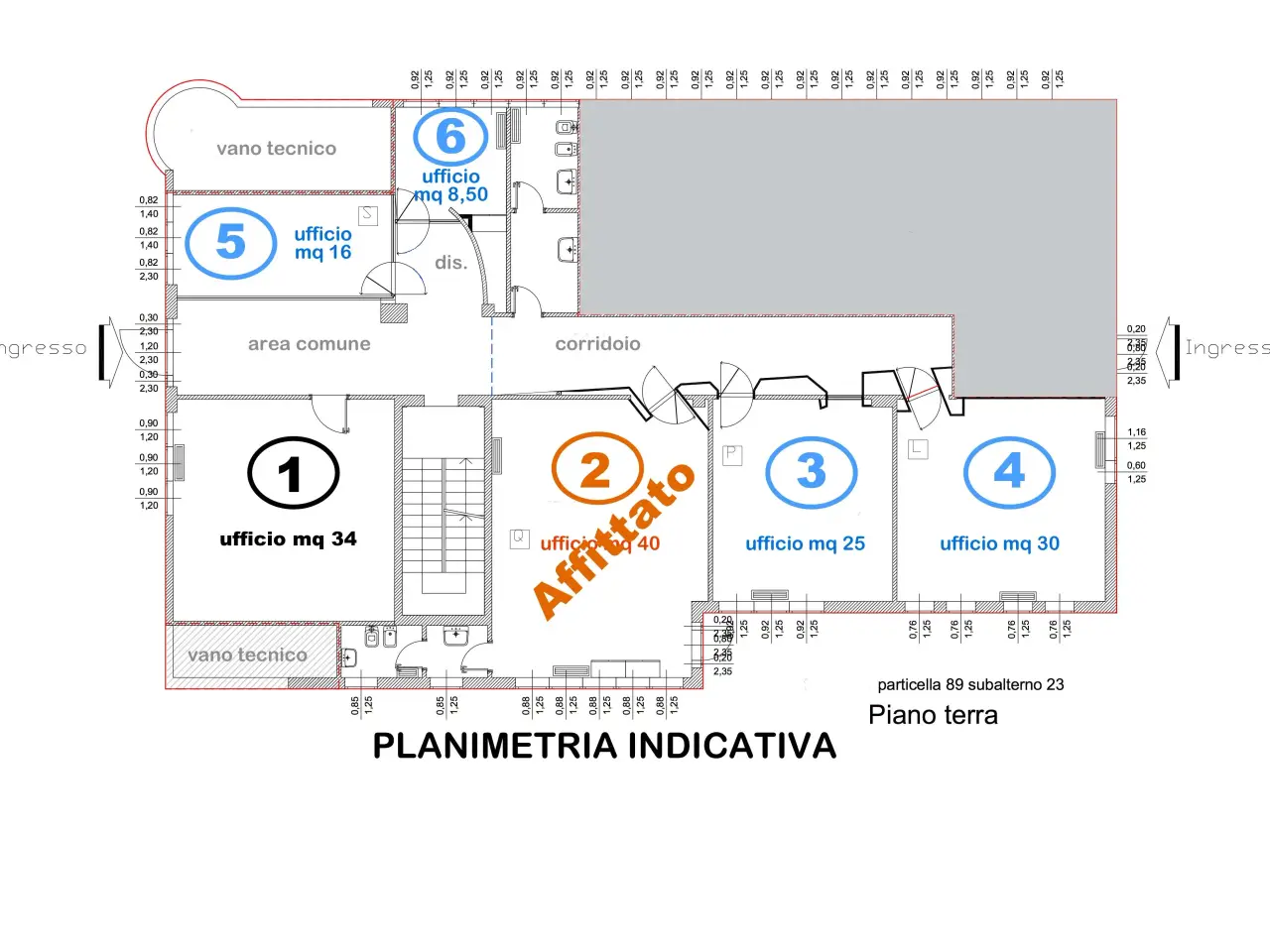 Ufficio in Via 1 Maggio, Imola, {3} - Planimetria 1