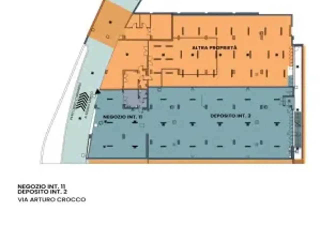 Negozio in Viale Gaetano Arturo Crocco, Roma, {3} - Planimetria 1