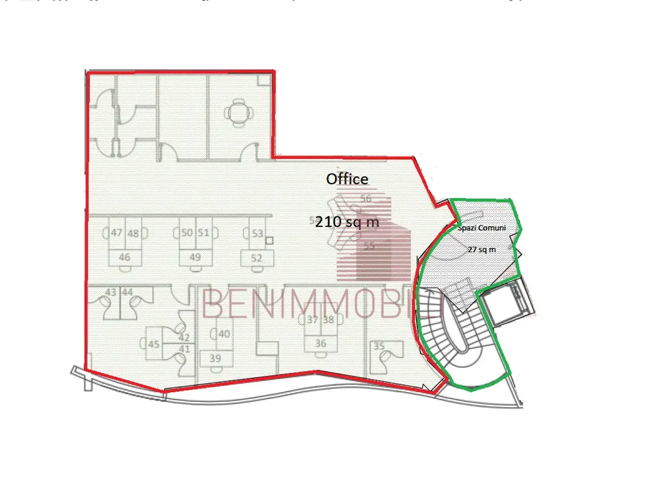 Ufficio in Via Martiri della Libertà  267, Roncadelle, {3} - Planimetria 1
