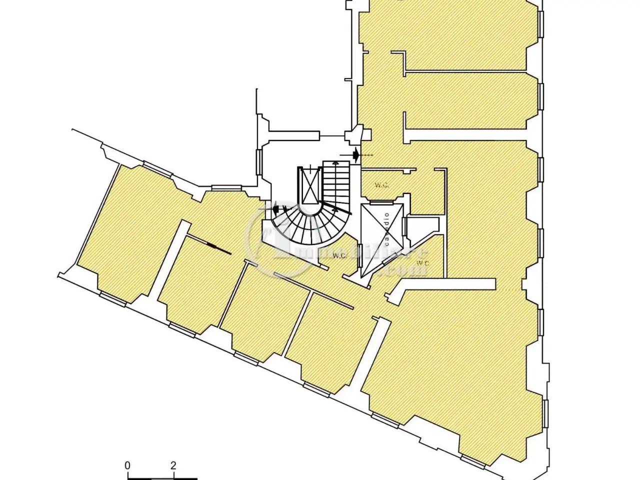 Ufficio in Via Dante, Milano, {3} - Planimetria 1