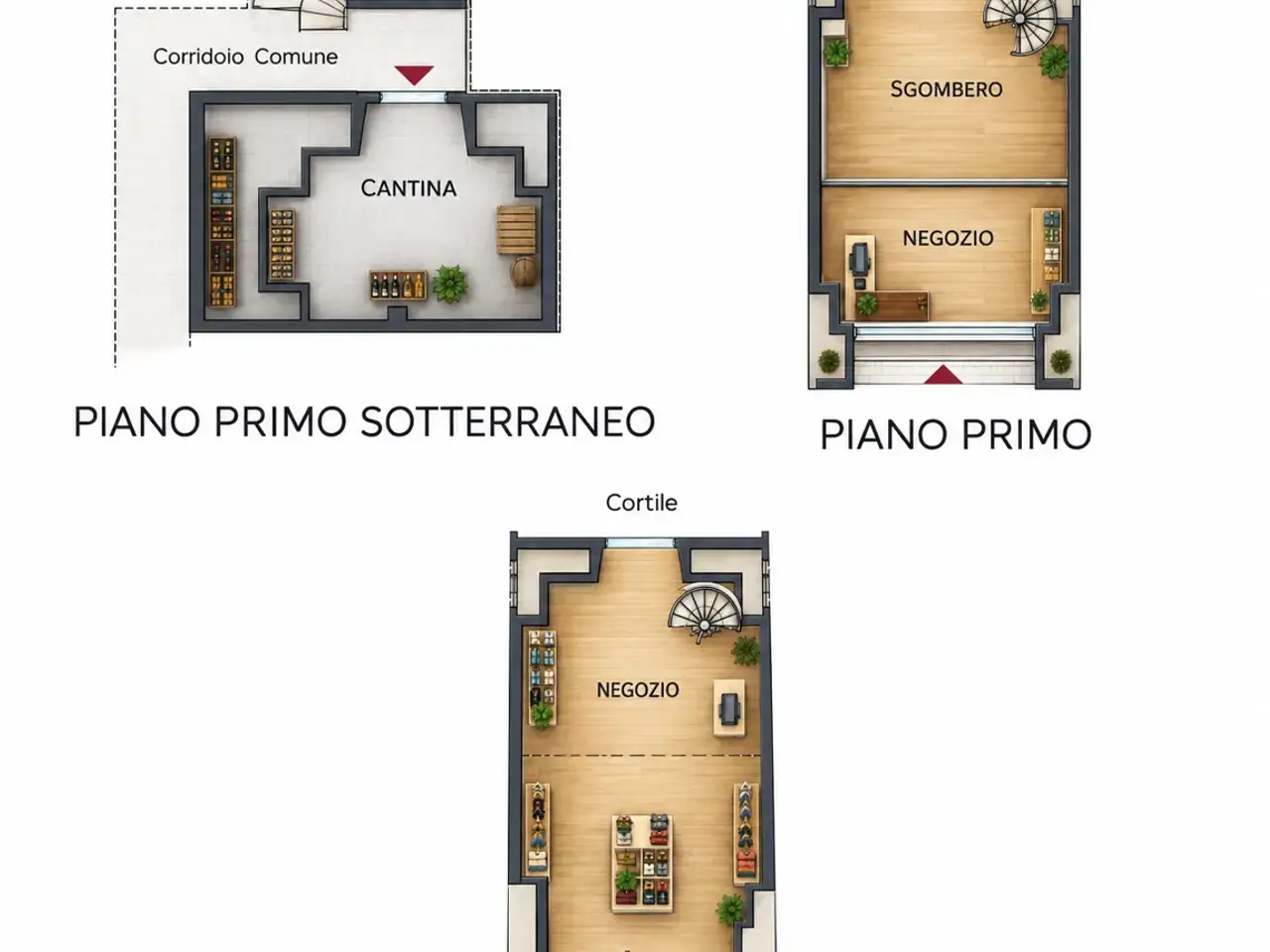 Negozio in Via Ludovico  7, Saluzzo, {3} - Planimetria 1