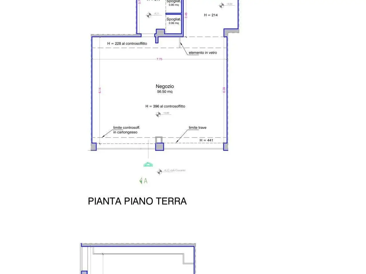Negozio in Viale Ceccarini, Riccione, {3} - Planimetria 1