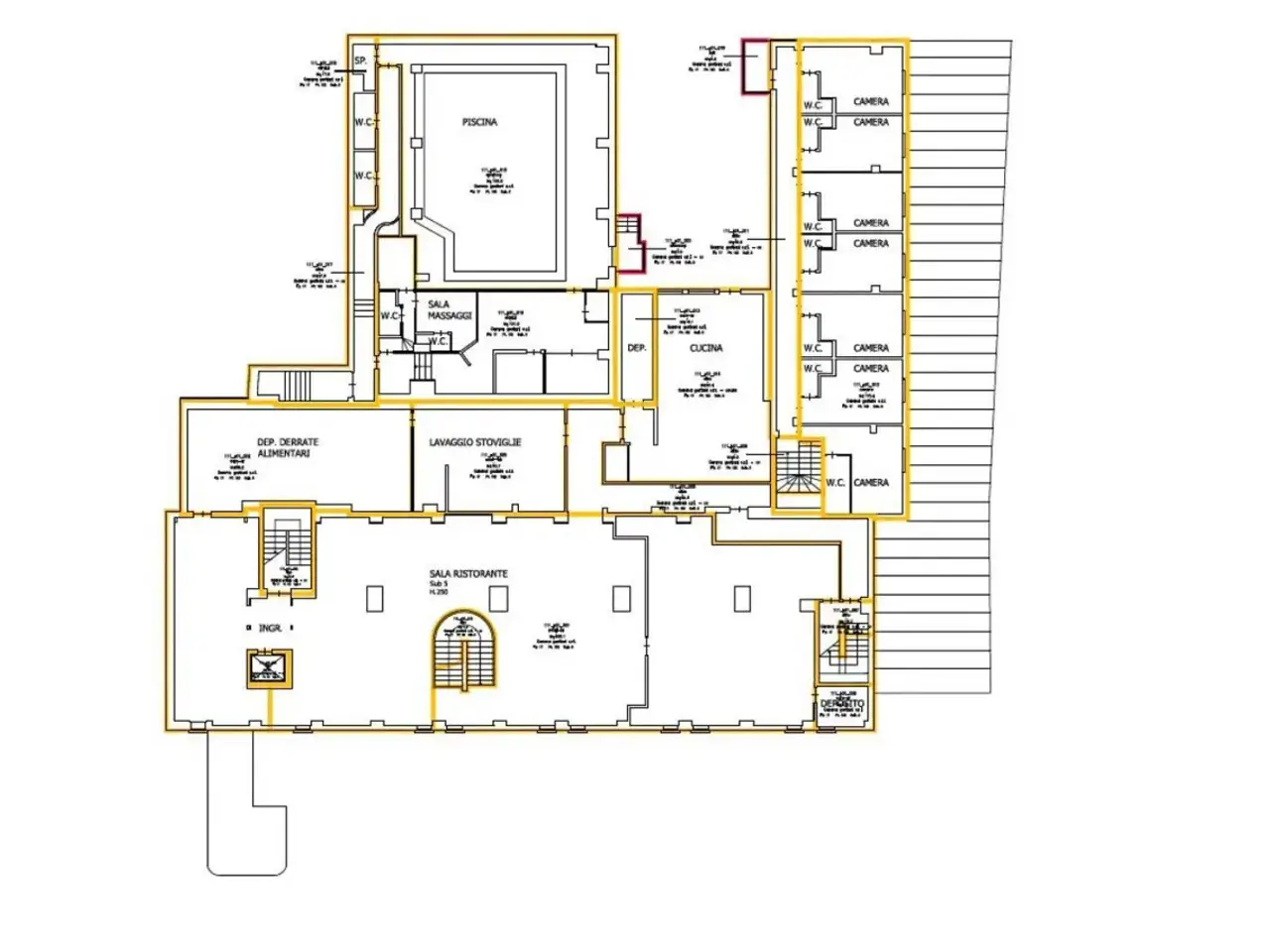 Albergo in Strada Provinciale Campitello Matese, N. Snc, San Massimo, {3} - Planimetria 1