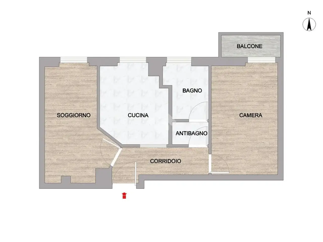 Ufficio in Via dei Cignoli 9, Milano, {3} - Planimetria 1