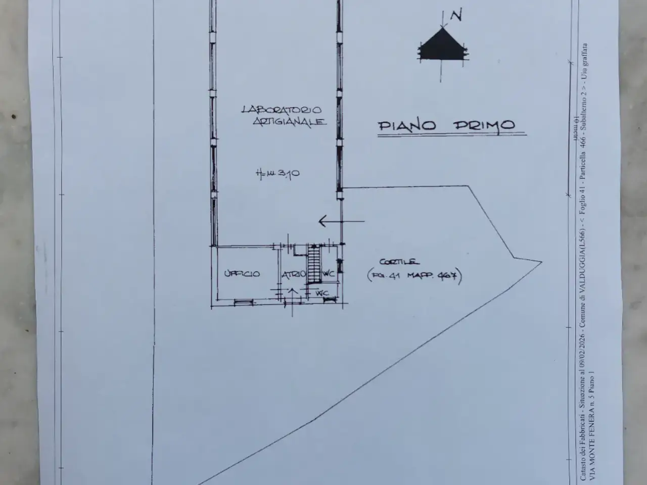 Capannone in Via M. Fenera 5, Valduggia, {3} - Planimetria 1