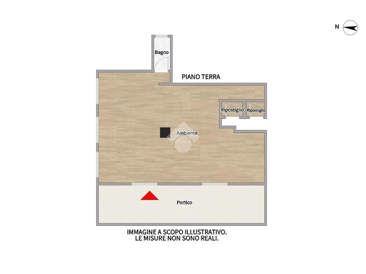Negozio in Via Andreottino Girardi 8, Fermo, {3} - Planimetria 1