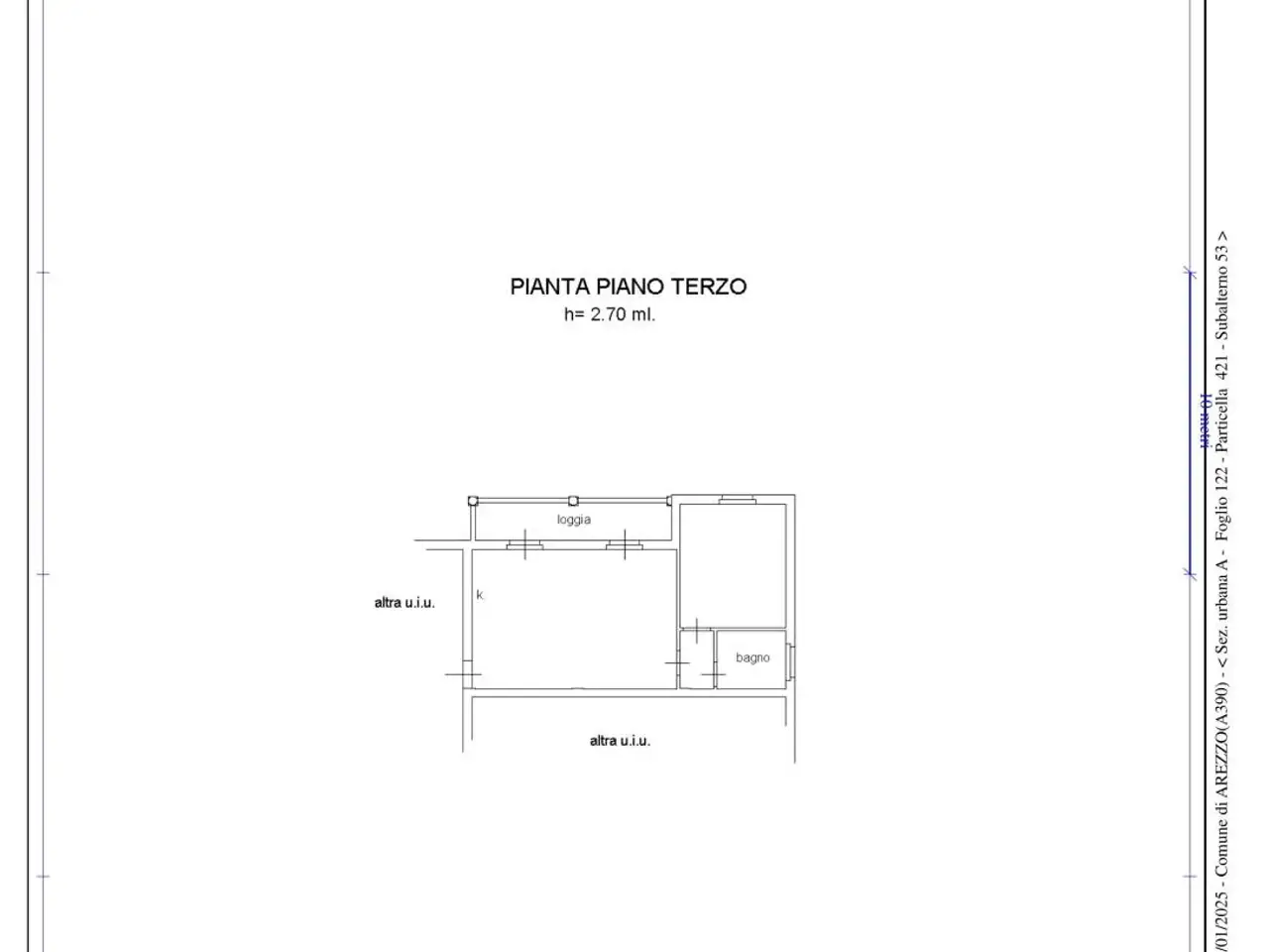 Trilocale in vendita, Via del Trionfo 25, Arezzo - Planimetria 1