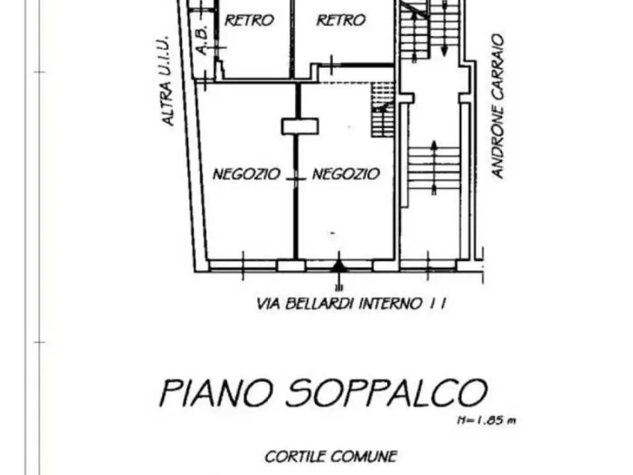 Negozio in Via Bellardi  11, Torino, {3} - Planimetria 1