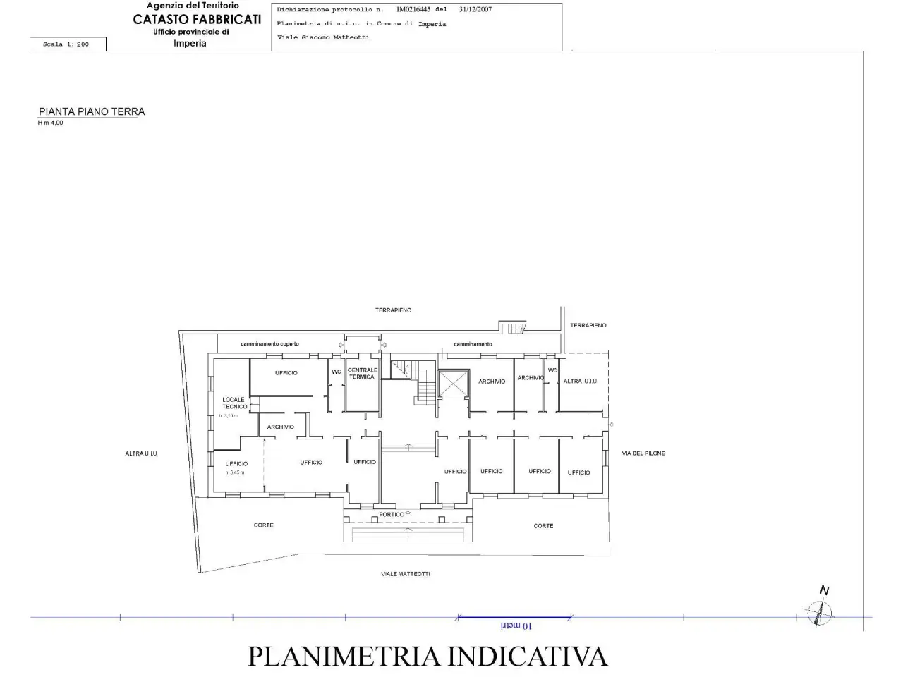 Ufficio in Viale Matteotti, Imperia, {3} - Planimetria 1