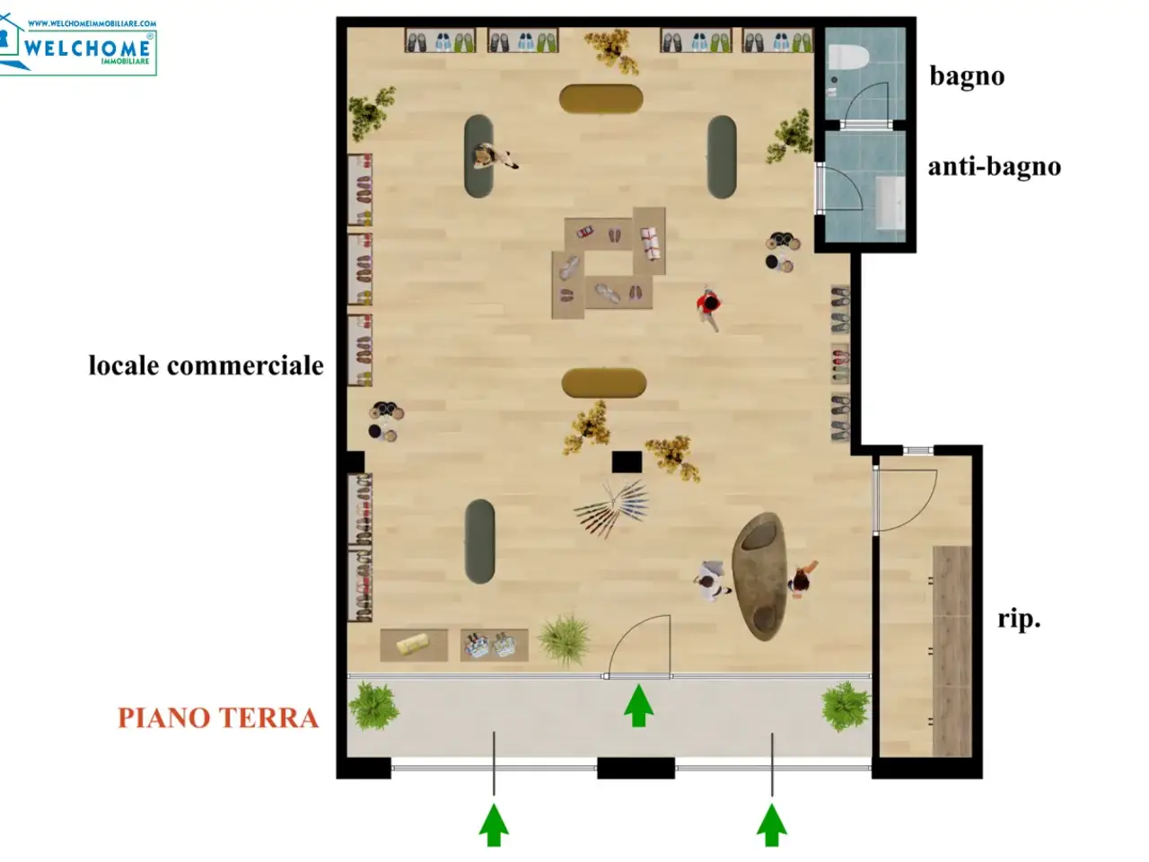 Negozio in , Quartu Sant'Elena, {3} - Planimetria 1