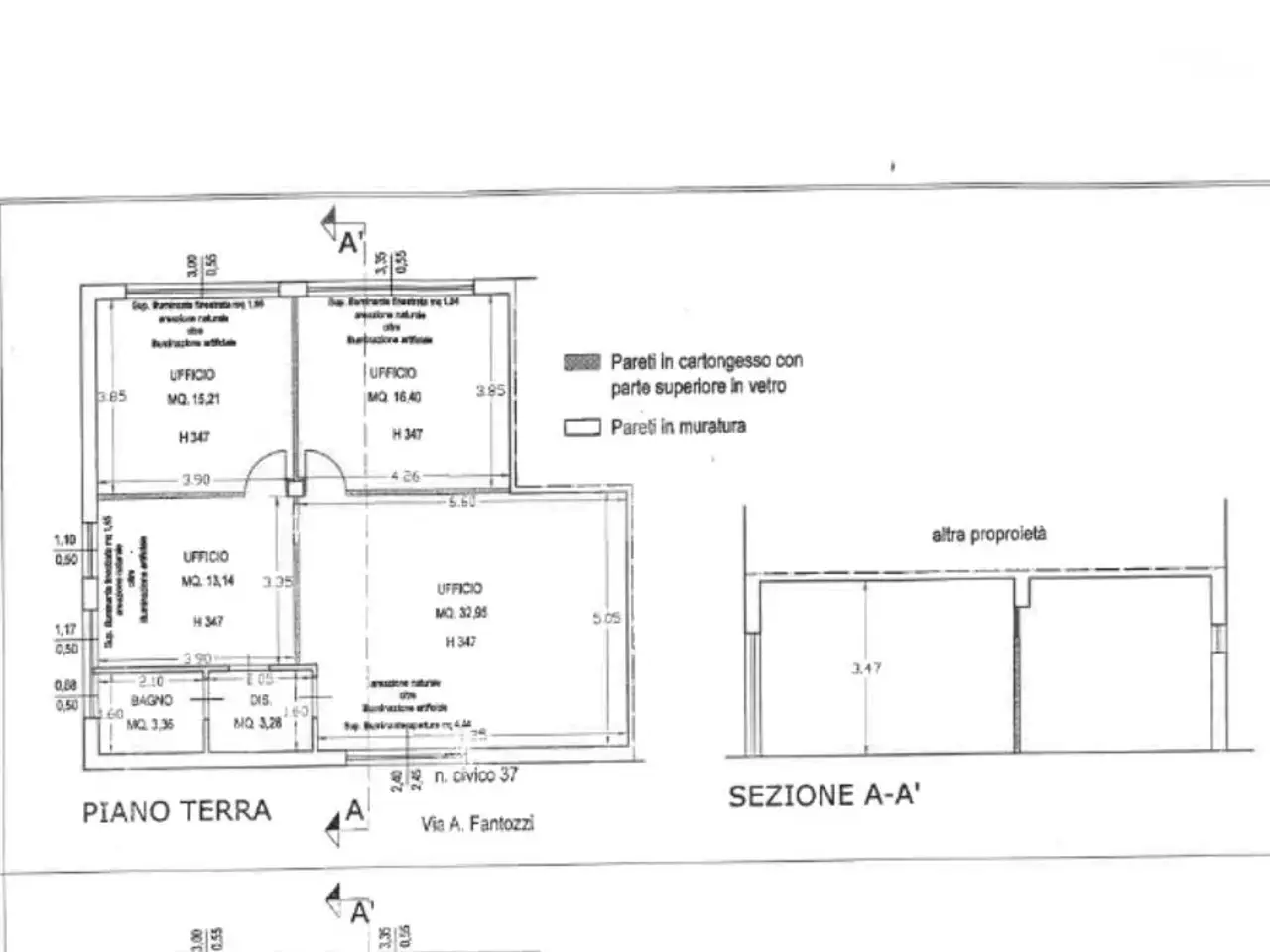 Ufficio in Via a. Fantozzi 37, Calcinaia, {3} - Planimetria 1