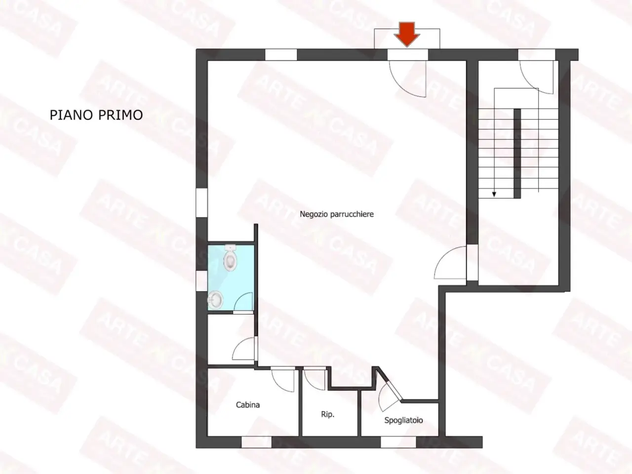 Negozio in Via Vittorio Alfieri, Mira, {3} - Planimetria 1
