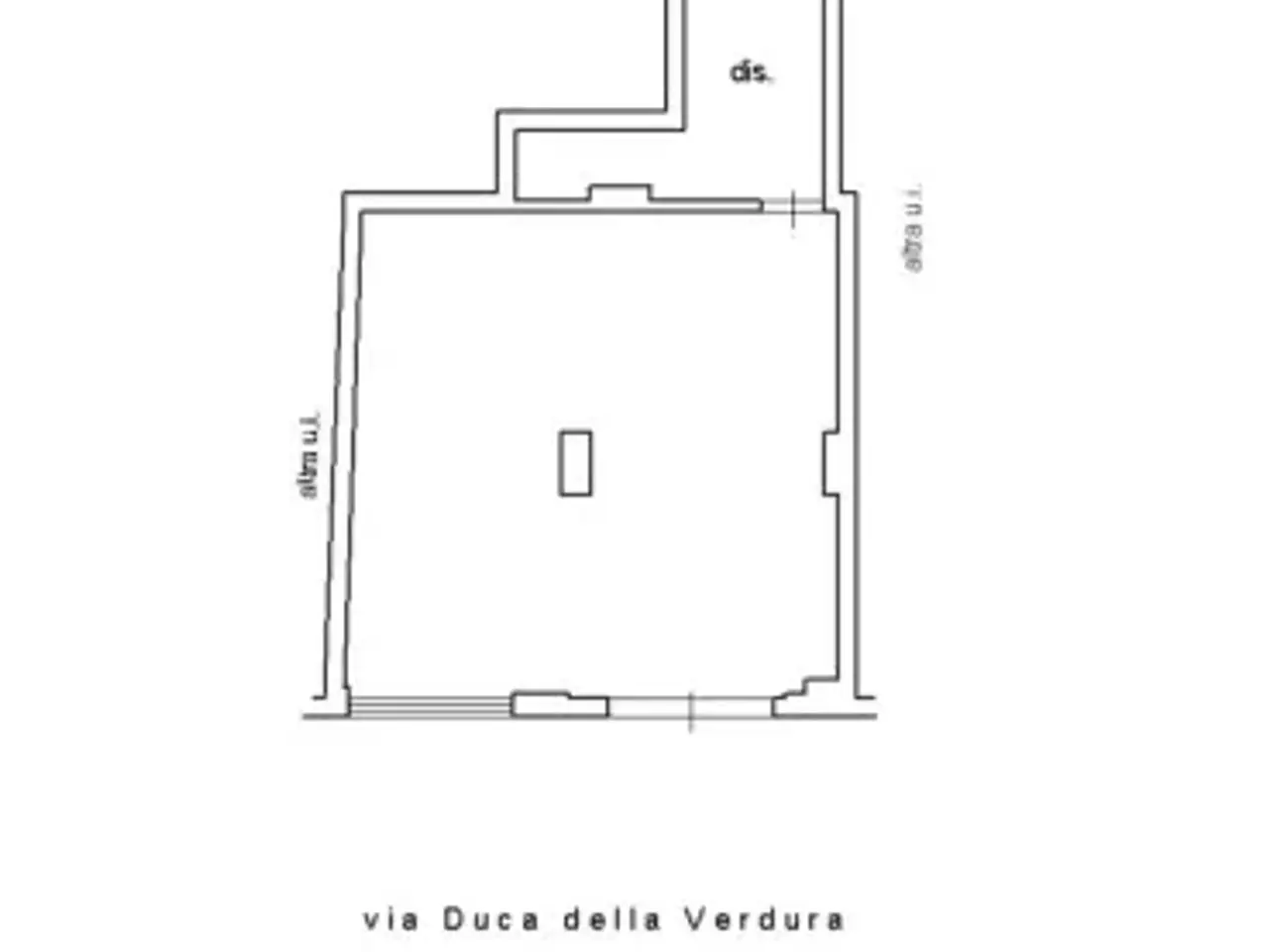 Negozio in Via Duca della Verdura 54, Palermo, {3} - Planimetria 1