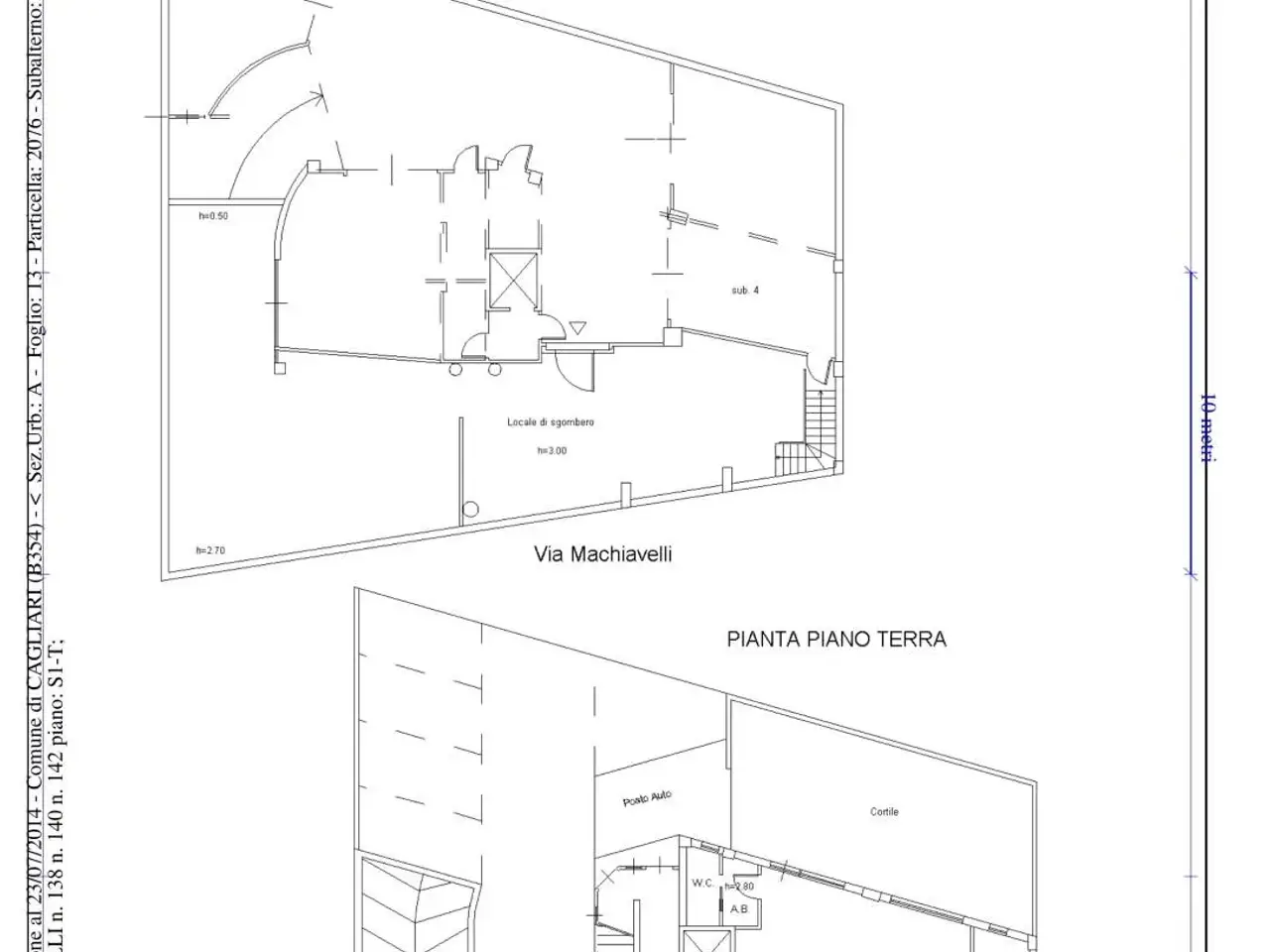 Negozio in Via Niccolò Machiavelli 142, Cagliari, {3} - Planimetria 1