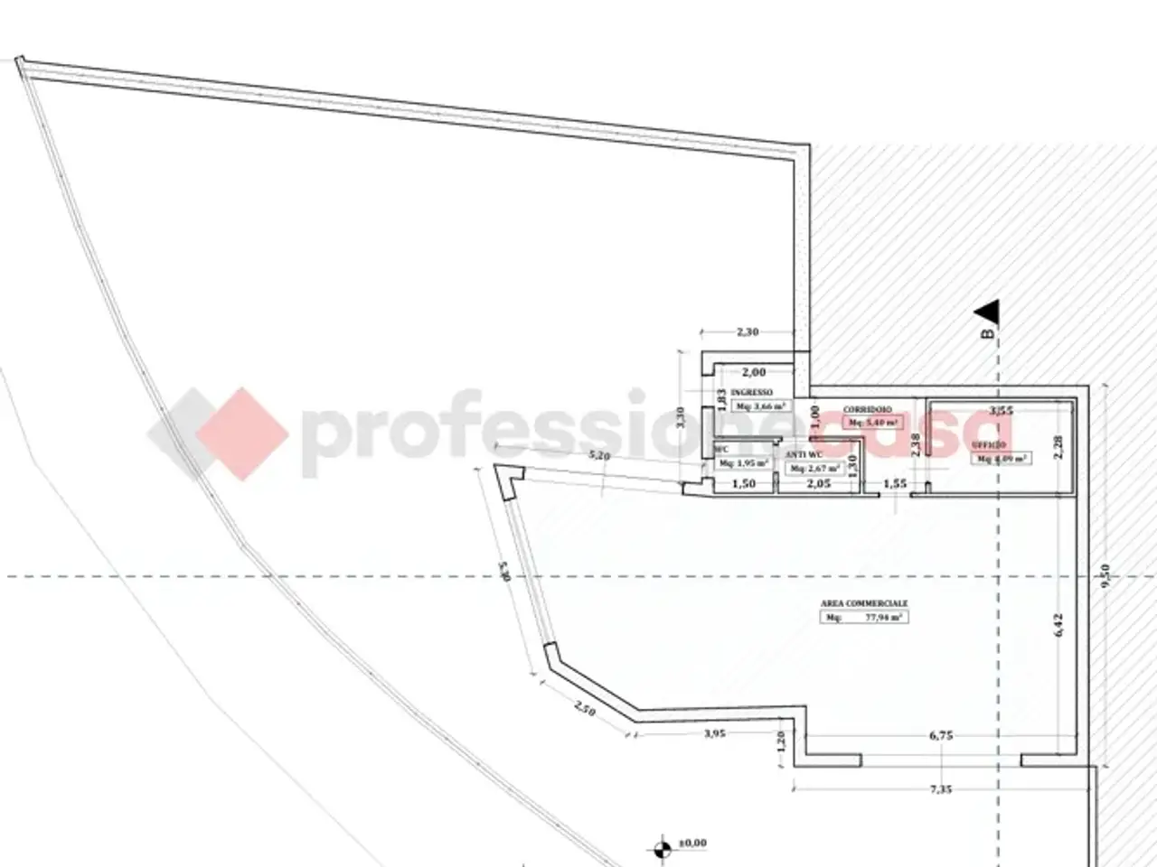 Negozio in Via San Pietro 36, Nocera Inferiore, {3} - Planimetria 1