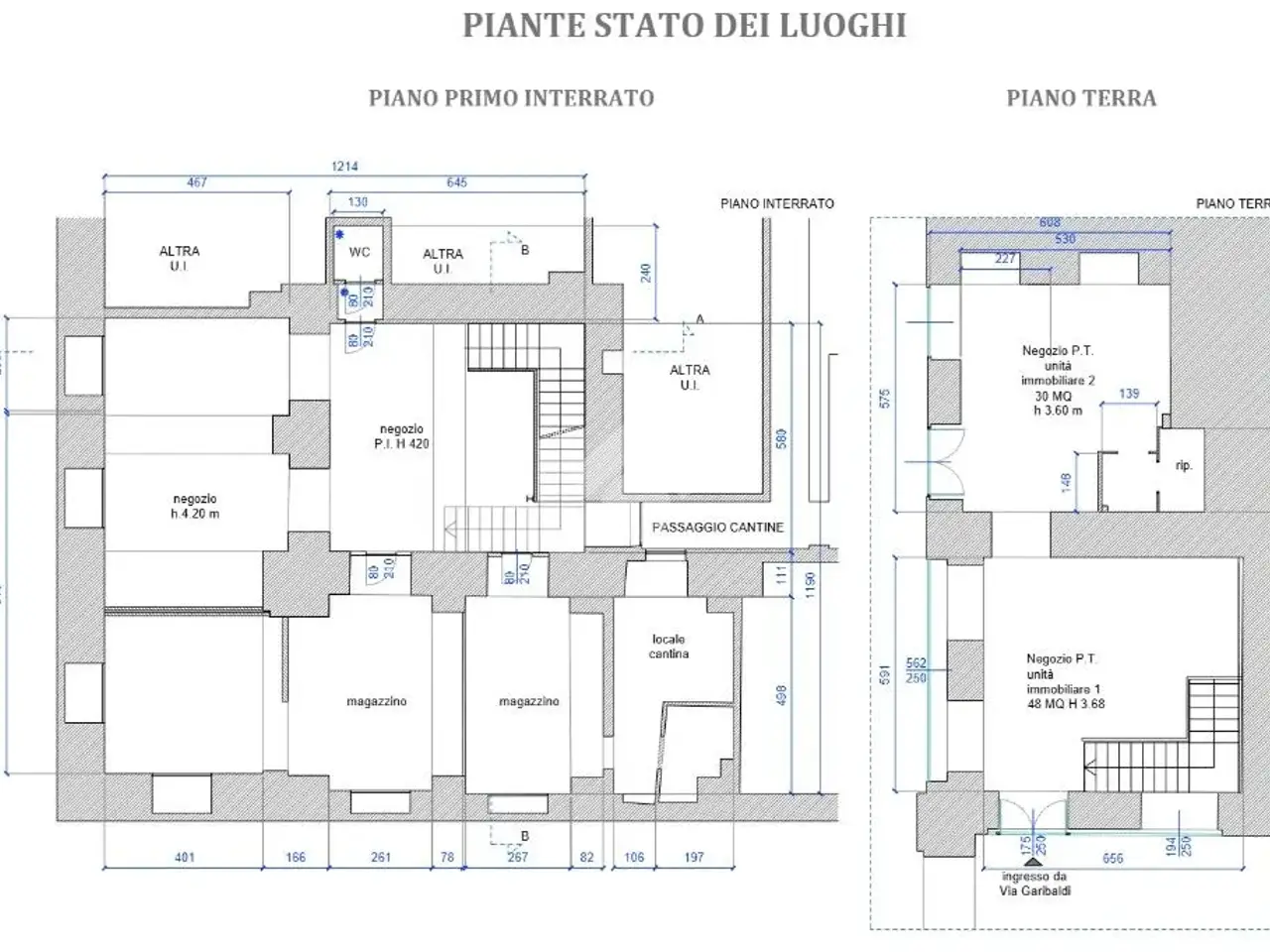 Negozio in Via Giuseppe Garibaldi 46, Torino, {3} - Planimetria 1