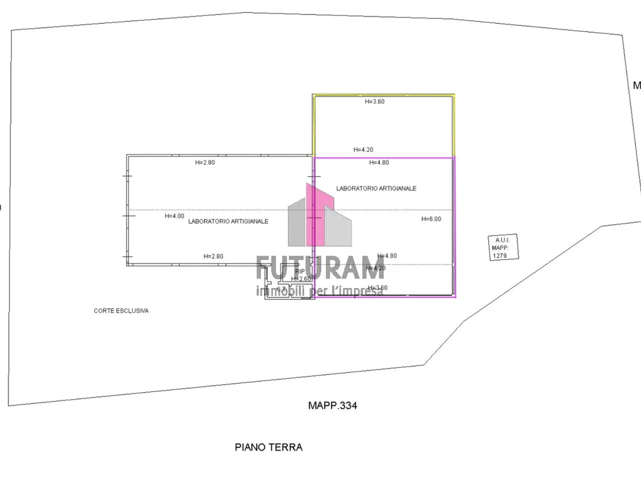 Laboratorio in Strada Biron di Sopra, Vicenza, {3} - Planimetria 1