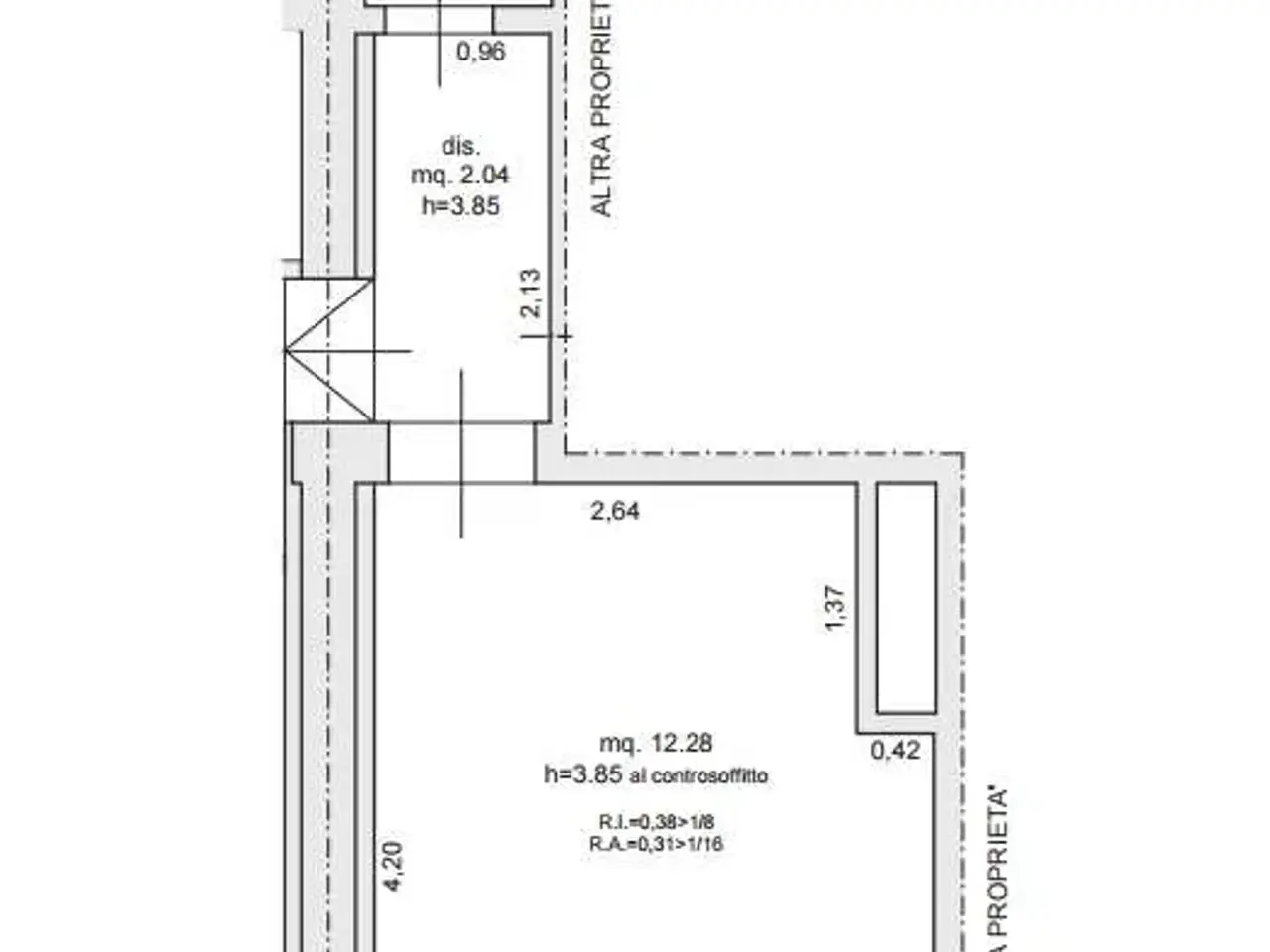 Negozio in Via Rino Molari 17, Santarcangelo Di Romagna, {3} - Planimetria 1