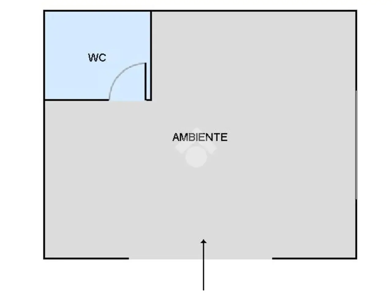Negozio in Via Enrico Albanese 17, Palermo, {3} - Planimetria 1