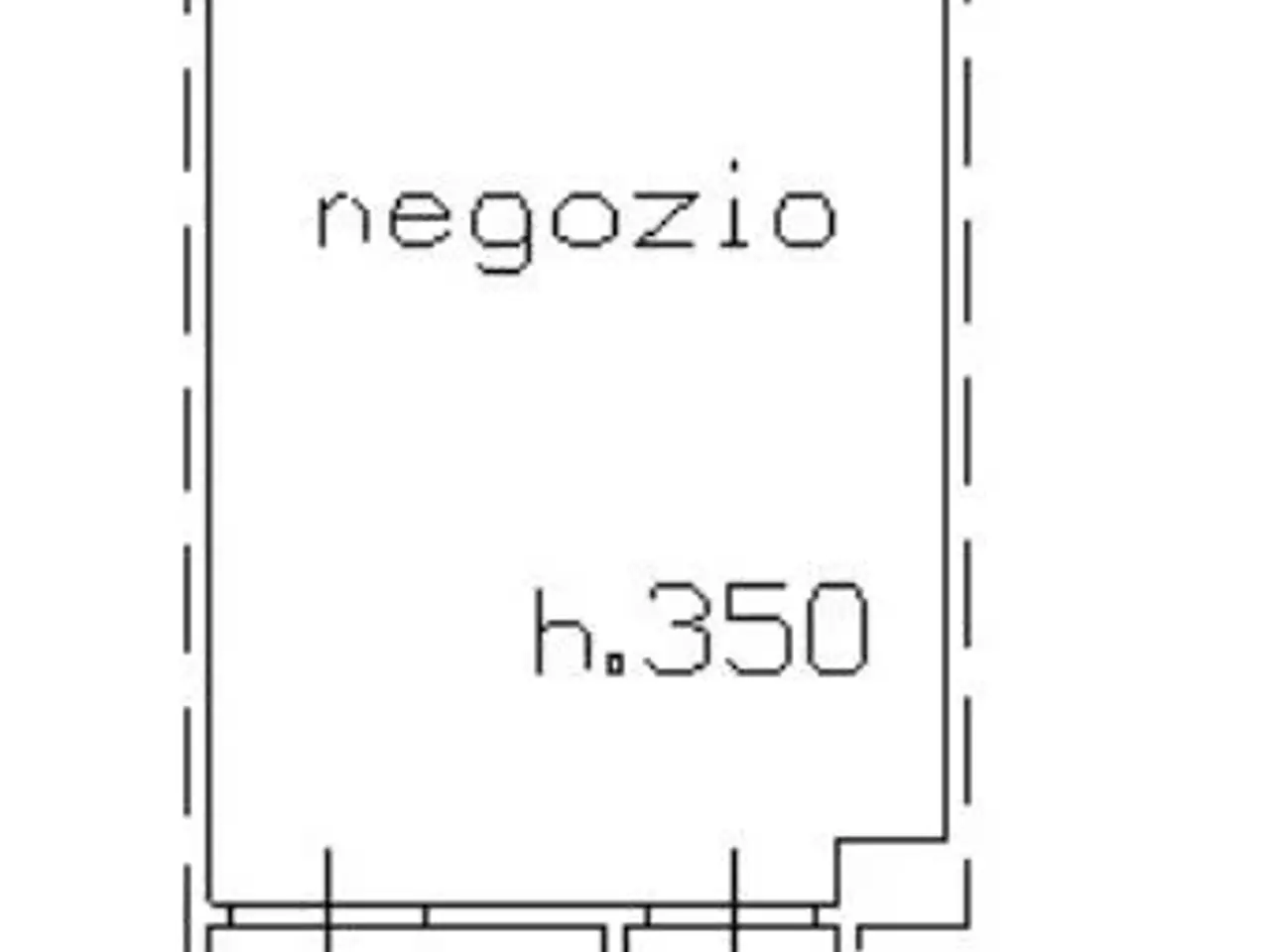 Negozio in Viale Cavalleggeri d'Aosta, Napoli, {3} - Planimetria 1