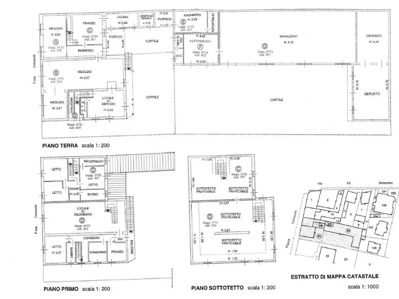Palazzina commerciale in Piazza Carlo Comaschi 18, Gussola, {3} - Planimetria 1