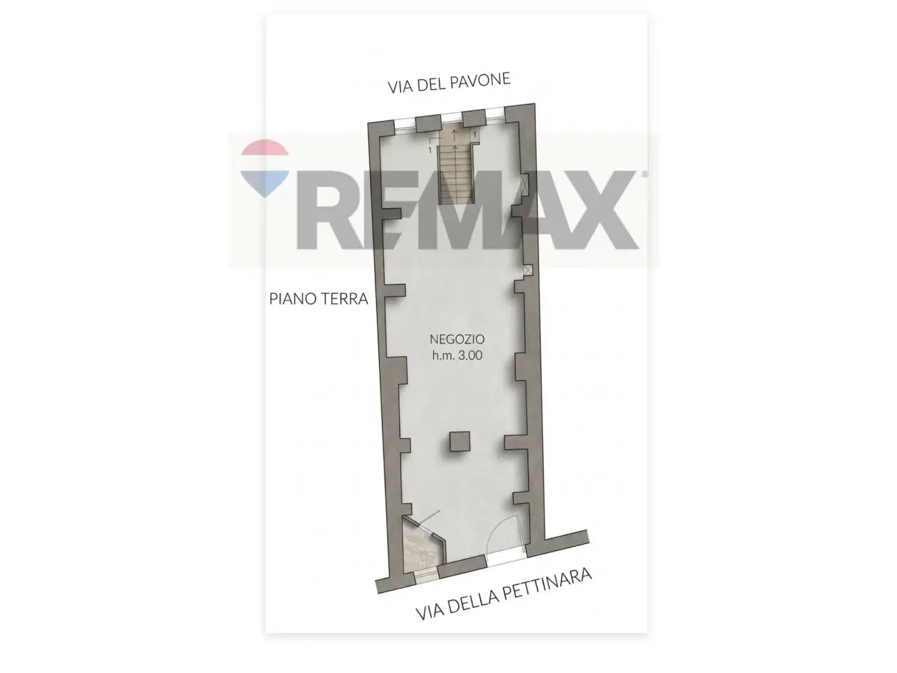 Negozio in Via della Pettinara 33, Viterbo, {3} - Planimetria 1